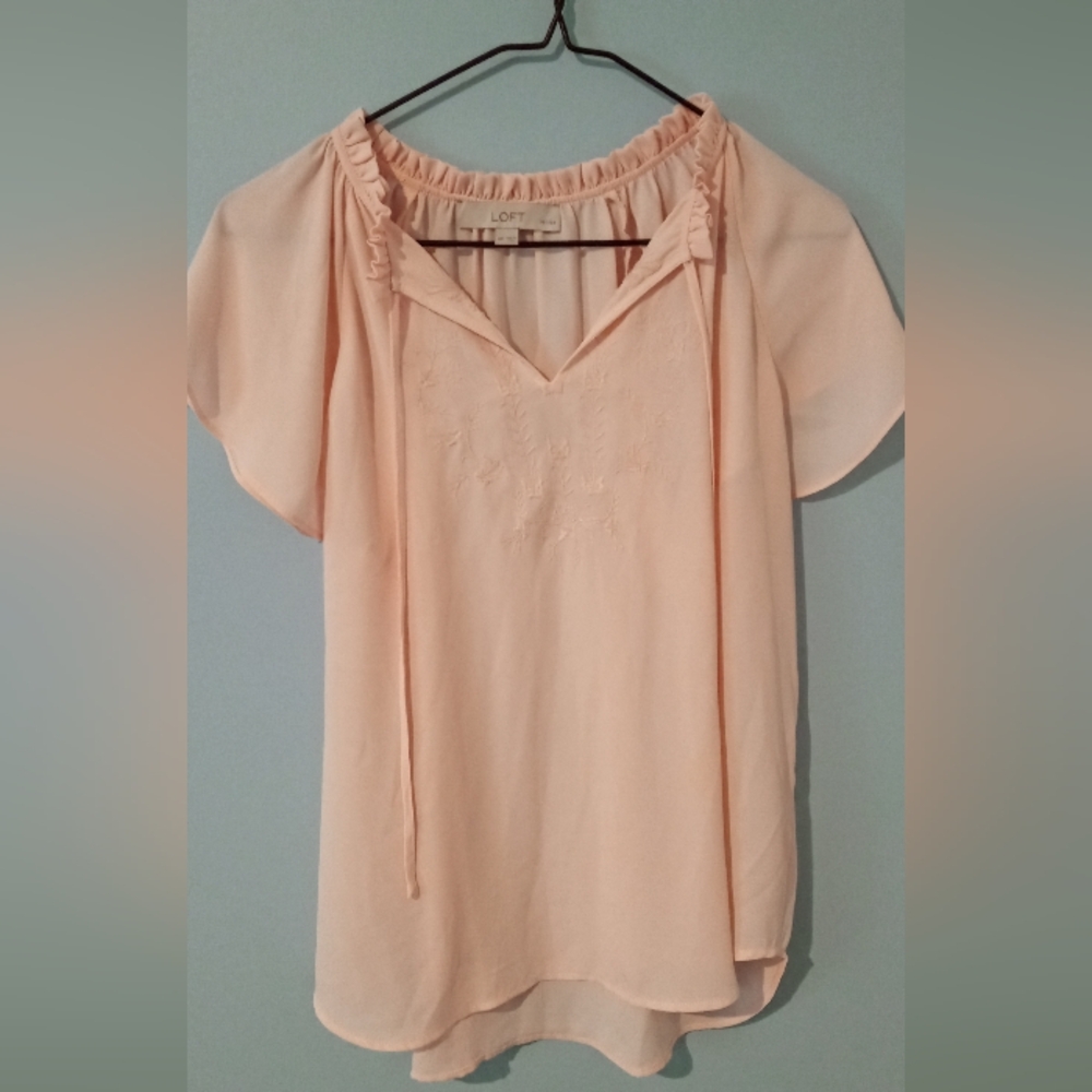 Loft pink blouse